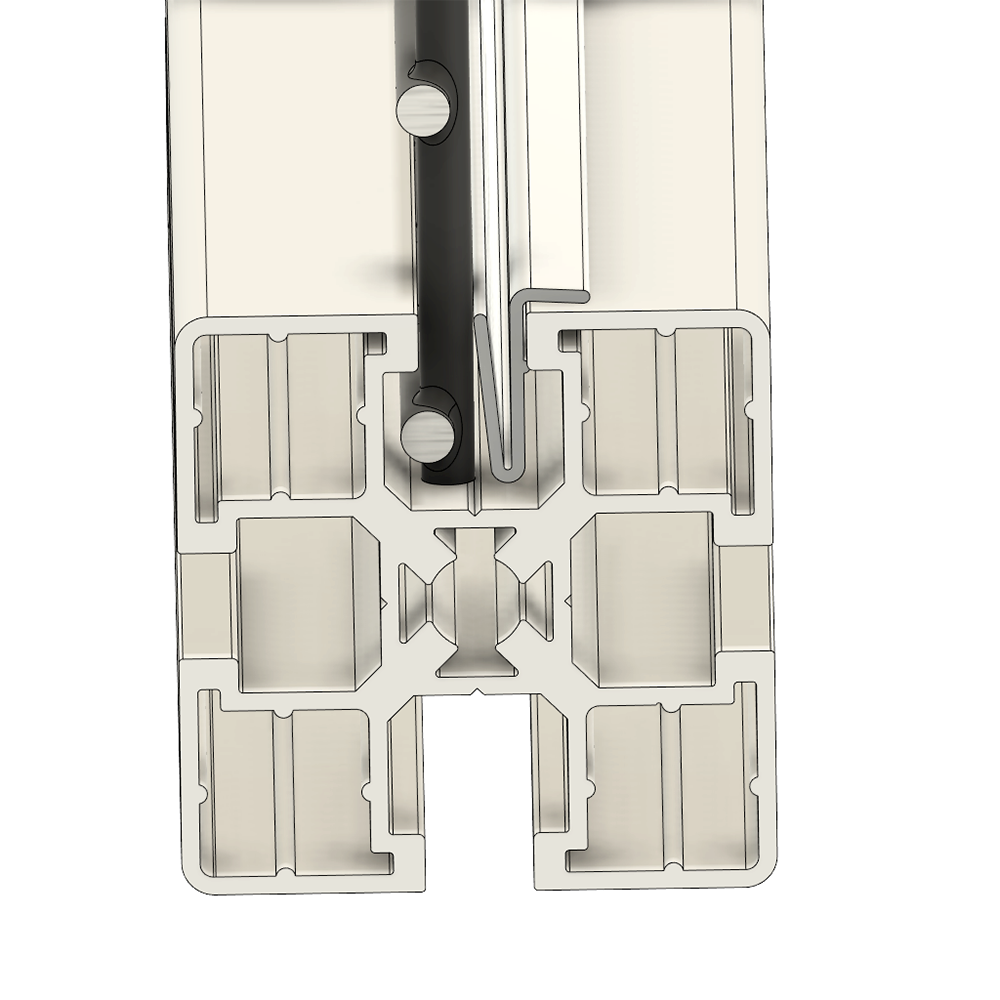 61-120-0 MODULAR SOLUTIONS SEALING PROFILE<br>RETAINING INSERT, RIGID PANEL GASKET, 8FT